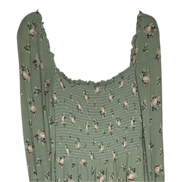 Reformation Kelli Floral Smocked Mini Dress Medium - Picture 3 of 11